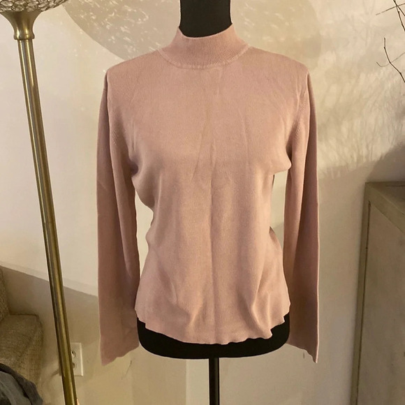 ANNA grey silk sweater size XL - Picture 1 of 4